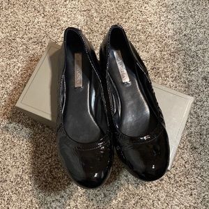BCBG Black Patent Leather Flats